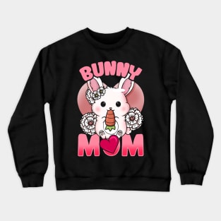 kawaii bunny mom bunny lover Crewneck Sweatshirt